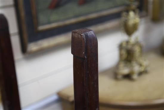 A pair of Chinese hongmu square tables, 19th century, 41cm square, 48.5cm high, slight faults